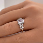 Load image into Gallery viewer, Emerald Cut Engagement Ring