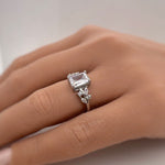 Load image into Gallery viewer, Emerald Cut Engagement Ring