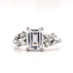 Load image into Gallery viewer, Emerald Cut Engagement Ring