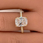 Load image into Gallery viewer, 2.50 Elongated Cushion Cut Moissanite Engagement Ring