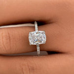 Load image into Gallery viewer, 2.50 Elongated Cushion Cut Moissanite Engagement Ring
