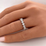 Load image into Gallery viewer, Diamond Cluster Eternity Band