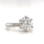 Load image into Gallery viewer, 3.00ct Round Moissanite Solitaire Ring