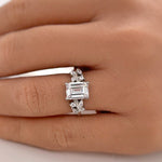 Load image into Gallery viewer, Emerald Cut Engagement Ring