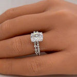 Load image into Gallery viewer, 2.50 Elongated Cushion Cut Moissanite Engagement Ring