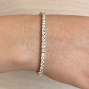 Genuine Moissanite Tennis Bracelet