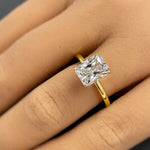 Load image into Gallery viewer, 2.50ct Radiant Cut Moissanite Engagement Ring