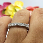 Load image into Gallery viewer, 4.50ct Heart Diamond Eternity Ring