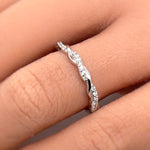 Load image into Gallery viewer, 14k Infinity Moissanite Band