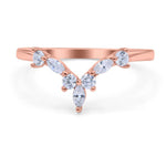 Load image into Gallery viewer, 14k Chevron Marquise Band