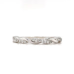 Load image into Gallery viewer, 14k Infinity Moissanite Band