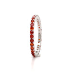 Load image into Gallery viewer, Garnet Eternity Band