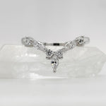 Load image into Gallery viewer, 14k Chevron Marquise Band