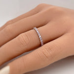 Load image into Gallery viewer, Pink Topaz Eternity Band