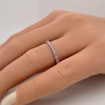 Load image into Gallery viewer, Pink Topaz Eternity Band