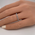 Load image into Gallery viewer, Aquamarine Eternity Band