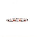 Load image into Gallery viewer, Thin Ruby Baguette Eternity Band