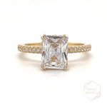 Load image into Gallery viewer, 1.50ct Radiant Moissanite Engagement Ring