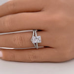 Load image into Gallery viewer, 1.50ct Radiant Moissanite Engagement Ring