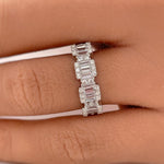 Load image into Gallery viewer, Baguette Diamond Band