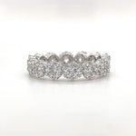 Load image into Gallery viewer, Diamond Cluster Eternity Band