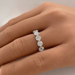 Load image into Gallery viewer, Diamond Cluster Eternity Band