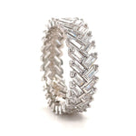 Load image into Gallery viewer, Baguette Diamond Eternity Band