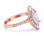 Load image into Gallery viewer, 1.50ct Marquise Halo Moissanite Engagement Ring
