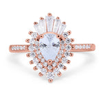 Load image into Gallery viewer, 14k Art Deco Cluster Engagement Ring