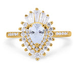 Load image into Gallery viewer, 14k Art Deco Cluster Engagement Ring