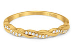 Load image into Gallery viewer, 14k Infinity Moissanite Band