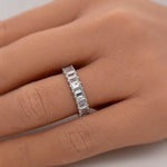 Load image into Gallery viewer, Baguette Diamond Band