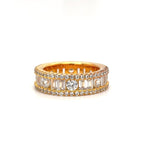 Load image into Gallery viewer, Baguette Simulated Diamond Band