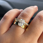 Load image into Gallery viewer, 2.50 Elongated Cushion Cut Moissanite Engagement Ring