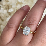 Load image into Gallery viewer, 2.50 Elongated Cushion Cut Moissanite Engagement Ring