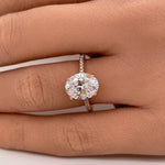 Load image into Gallery viewer, 2.50ct Oval Moissanite Engagement Ring