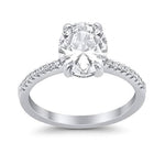 Load image into Gallery viewer, 2.50ct Oval Moissanite Engagement Ring
