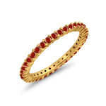 Load image into Gallery viewer, Garnet Eternity Band