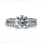 Load image into Gallery viewer, 2.00ct Solitaire Engagement Ring Set