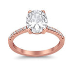 Load image into Gallery viewer, 2.50ct Oval Moissanite Engagement Ring
