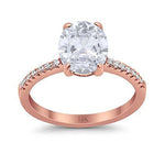 Load image into Gallery viewer, 2.50ct Oval Moissanite Engagement Ring