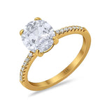 Load image into Gallery viewer, 2.50ct Oval Moissanite Engagement Ring