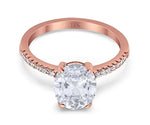 Load image into Gallery viewer, 2.50ct Oval Moissanite Engagement Ring