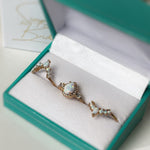 Load image into Gallery viewer, Opal Engagement Ring Set