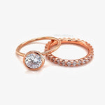 Load image into Gallery viewer, 2.00ct Bezel Engagement Ring Set