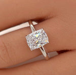 Load image into Gallery viewer, 2.50 Elongated Cushion Cut Moissanite Engagement Ring