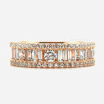 Load image into Gallery viewer, Baguette Simulated Diamond Band