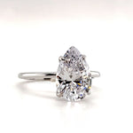 Load image into Gallery viewer, 3.00ct Pear Moissanite Engagement Ring
