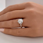 Load image into Gallery viewer, 3.00ct Round Moissanite Solitaire Ring