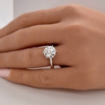 Load image into Gallery viewer, 2.00ct Round Moissanite Solitaire Ring